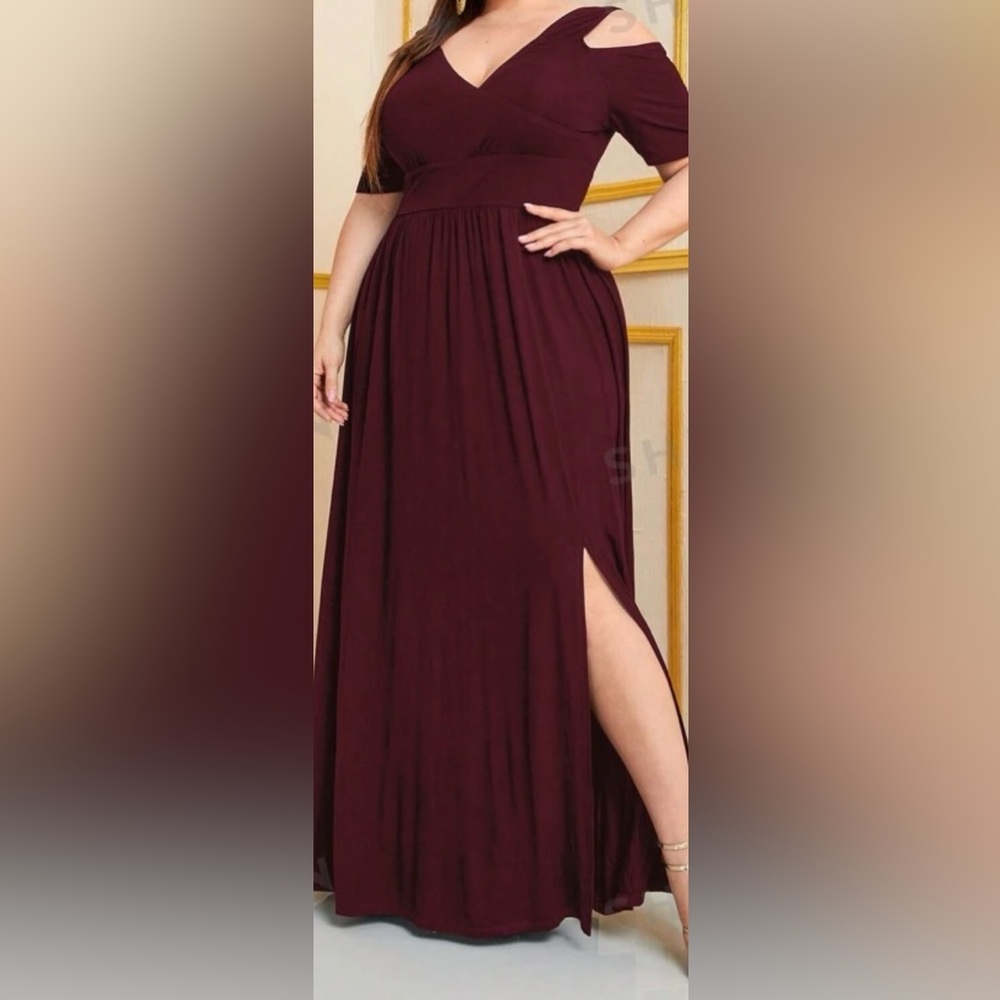 Burgundy Dress